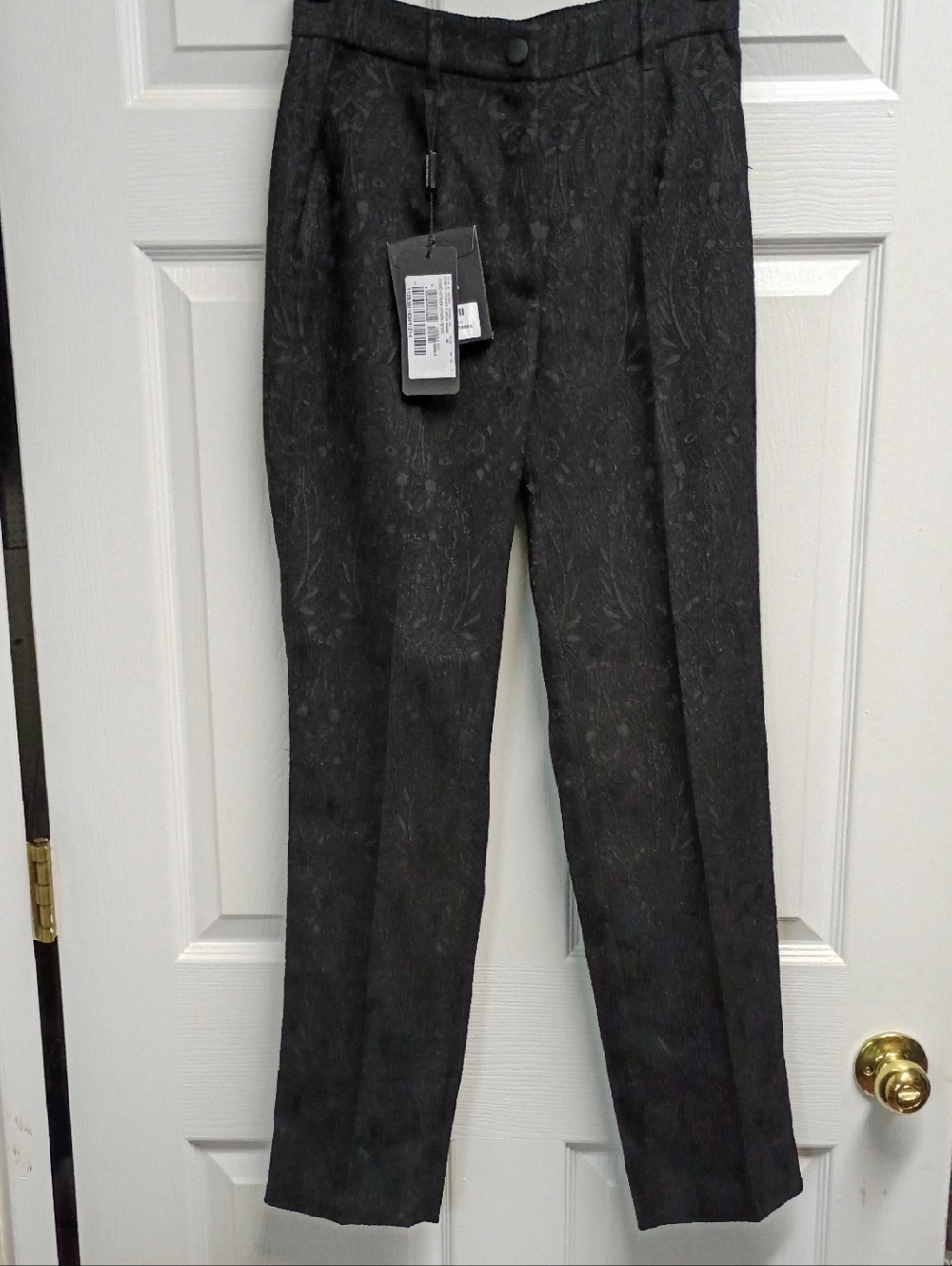 Dolce & Gabbana Tailored Floral Jacquard Pants